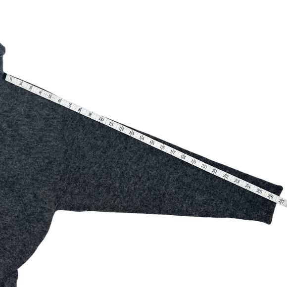 Wilfred Lorin Sweater Gray Alpaca Blend Tie Waist Turtleneck Size S - Picture 10 of 12